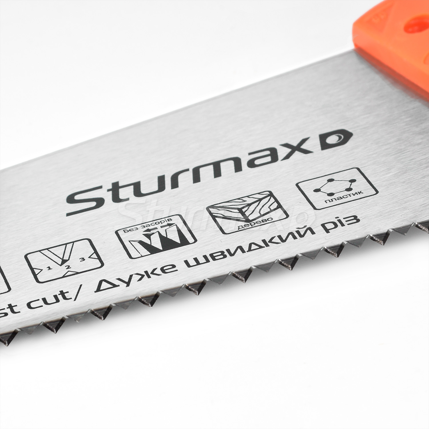 1060М-01-500_01 Sturmax 1060M-01-500 Пилка по дереву 500 мм великий зуб, 4 з/д, 2D