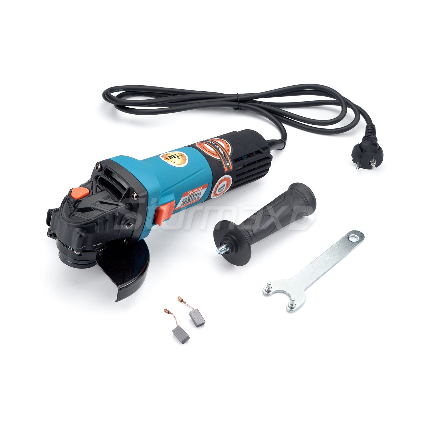 AGM90121P_02 Sturmax AGM90121P Болгарка (КШМ) 1200Вт, 125 мм