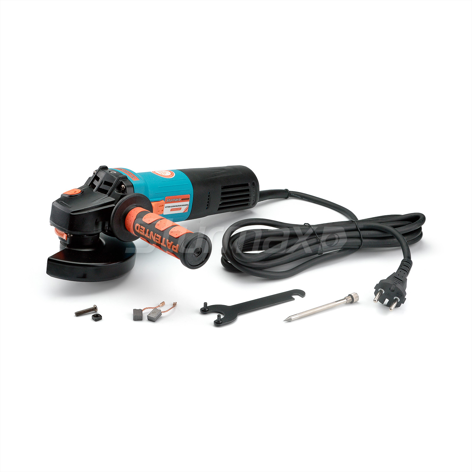 AGM90125PE_01 Sturmax AGM90125PE Машина кутошліфувальна 125 мм, 1500 Вт рег.обер.,метал.олівець, конст.електроніка