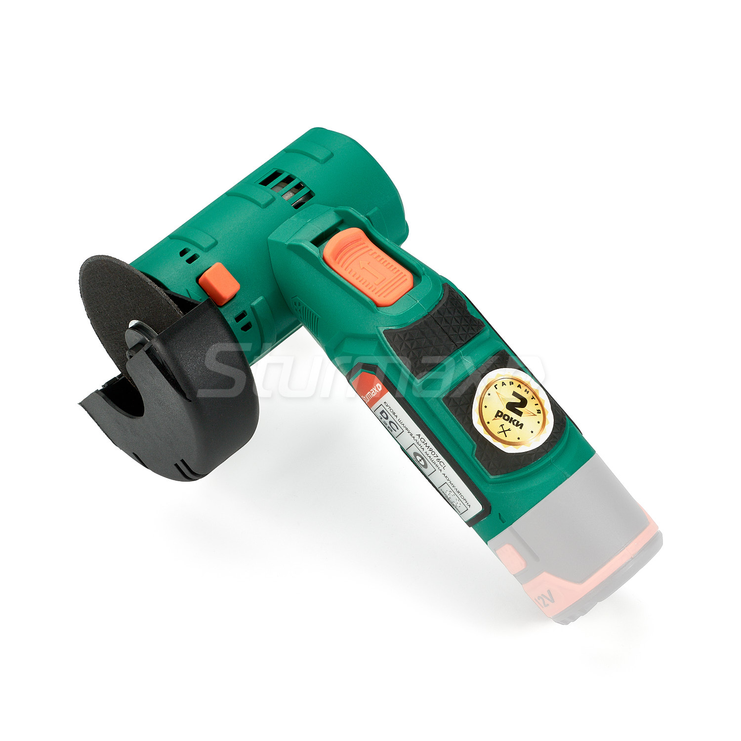 AGM9076CL_2 Sturmax AGM9076CL Кутова шліфувальна машина акумуляторна 12В (без АКБ та ЗП)