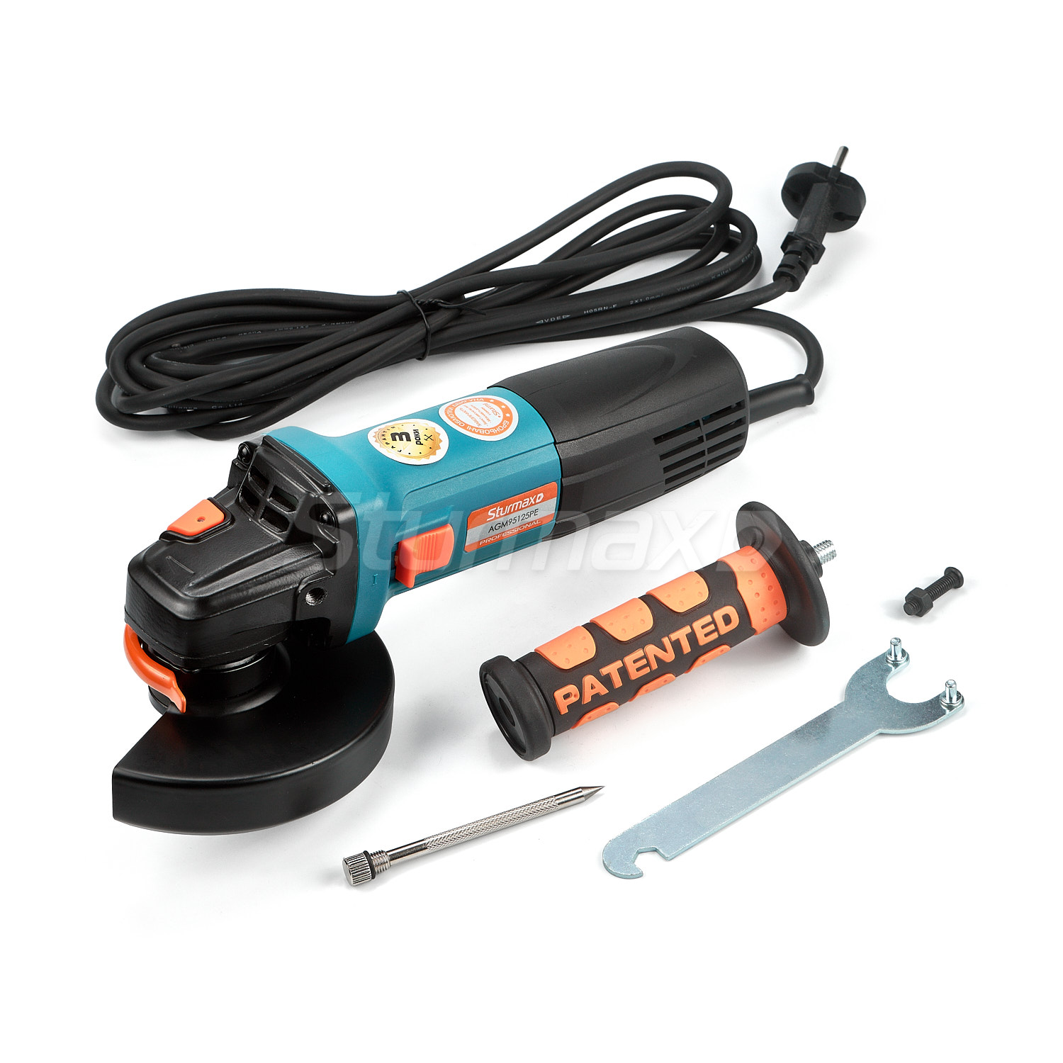 AGM95125PE_3 Sturmax AGM95125PE Болгарка (КШМ) з регулюванням обертів 1200Вт, 125 мм