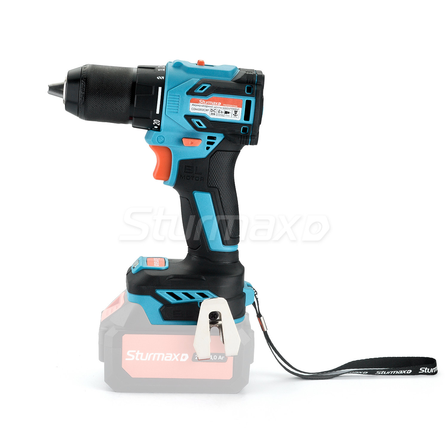 CDM3202CRP_05 Sturmax CDM3202CRP Акумуляторний дриль-шурупокрут 20В