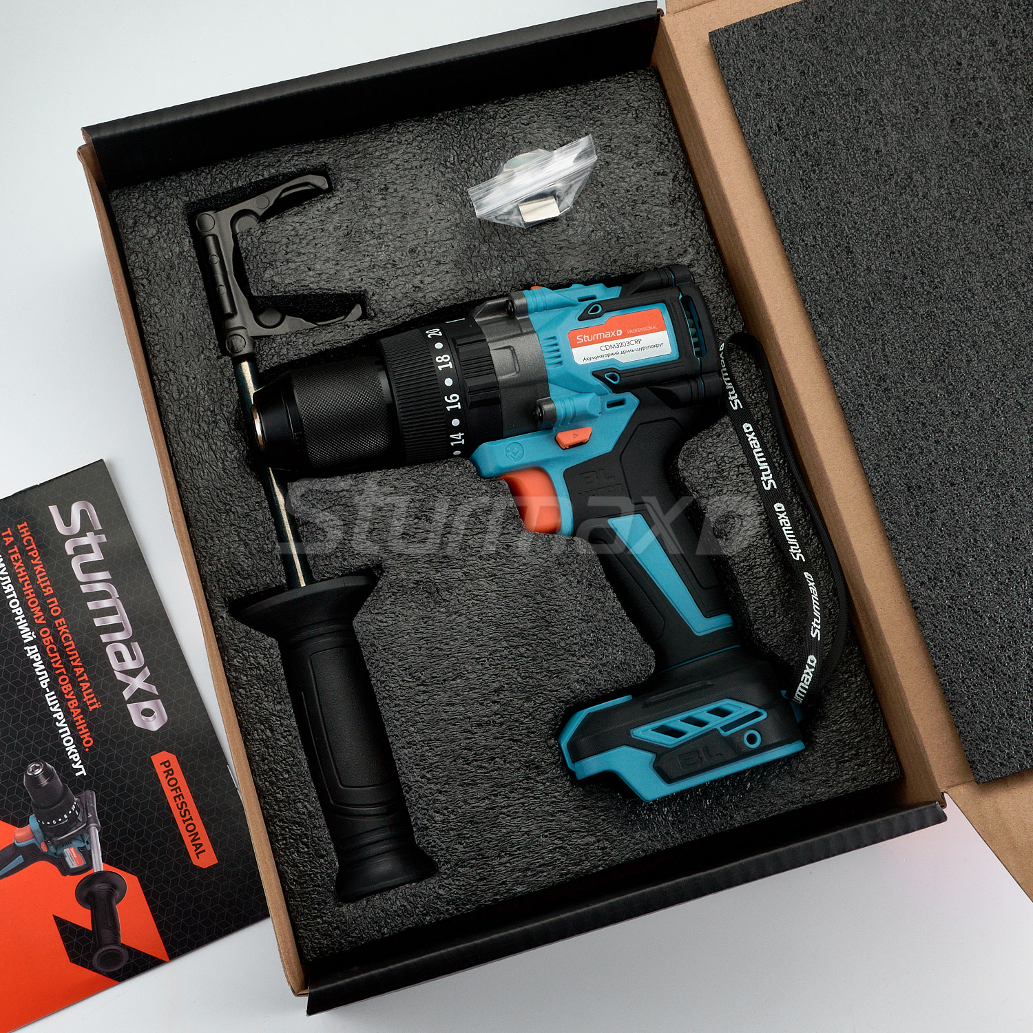 CDM3203CRP_01 Sturmax CDM3203CRP Акумуляторний дриль-шурупокрут 20В