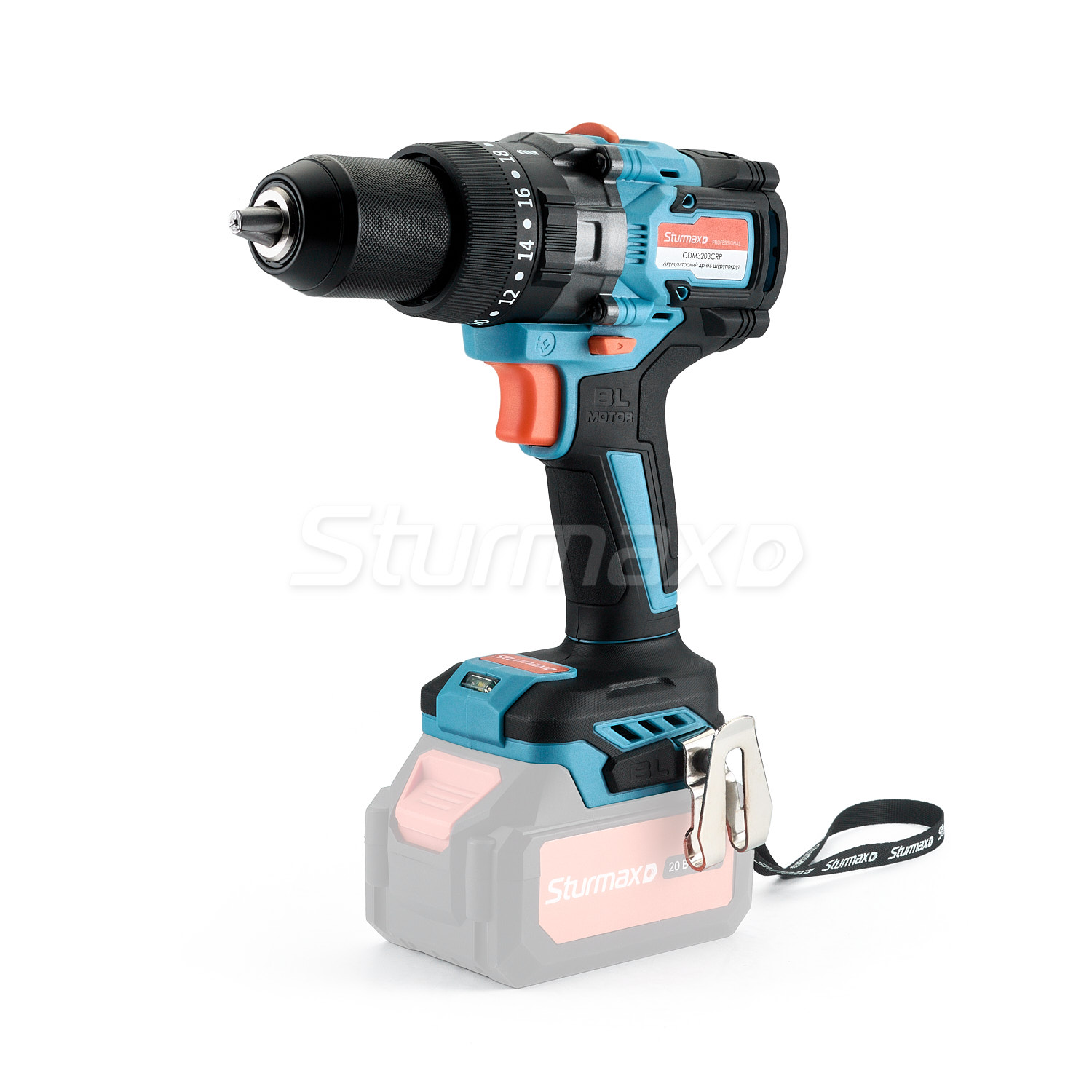 CDM3203CRP_05 Sturmax CDM3203CRP Акумуляторний дриль-шурупокрут 20В