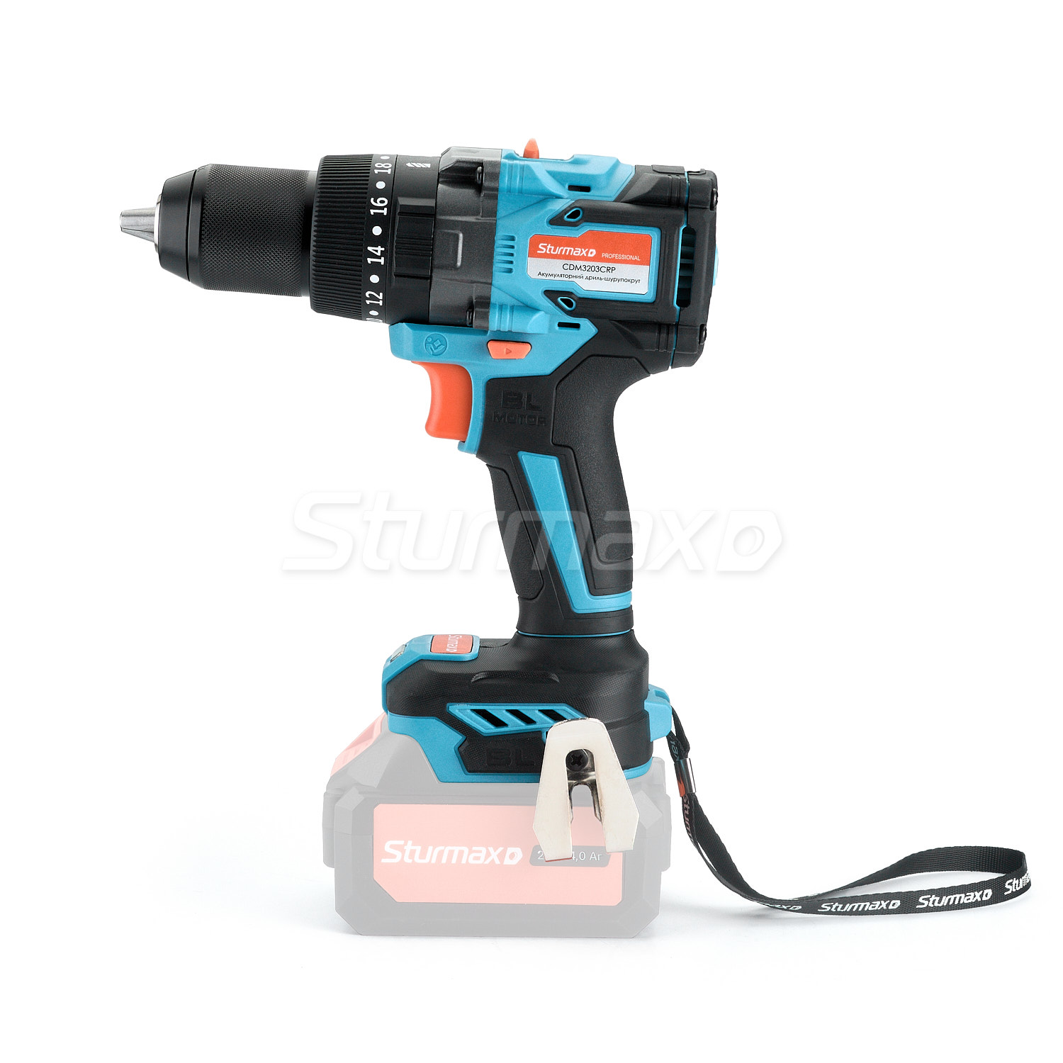 CDM3203CRP_06 Sturmax CDM3203CRP Акумуляторний дриль-шурупокрут 20В