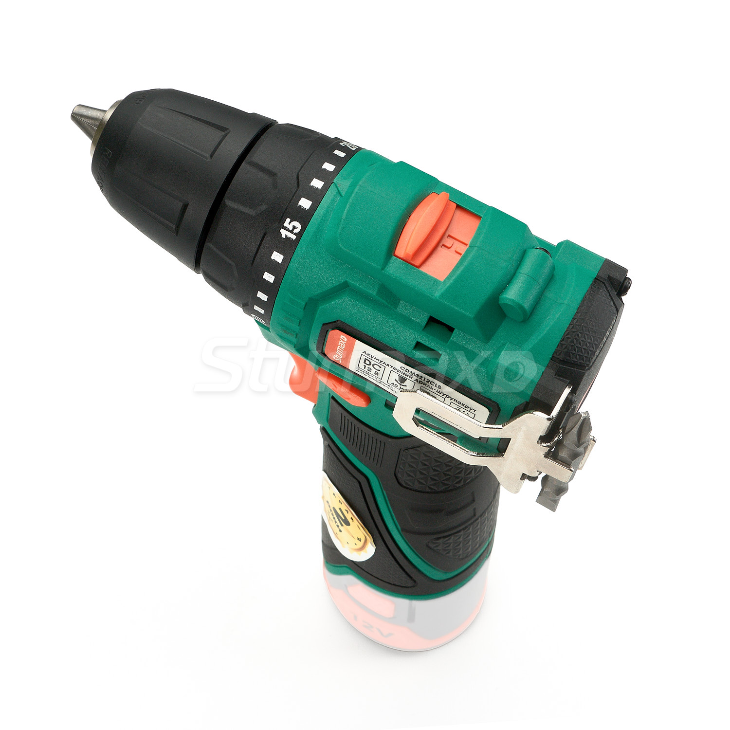CDM3212CB_3 Sturmax CDM3212CLB Акумуляторний дриль-шурупокрут 12В (без АКБ та ЗП)