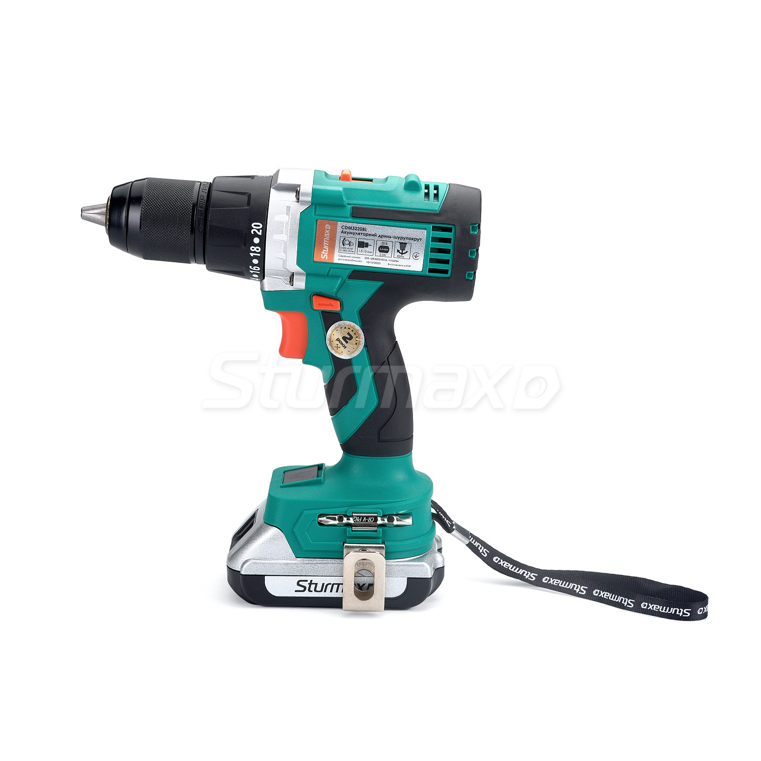CDM3220BL_01 Sturmax CDM3220BL Шурупокрут акумуляторний з безщітковим двигуном 20 В