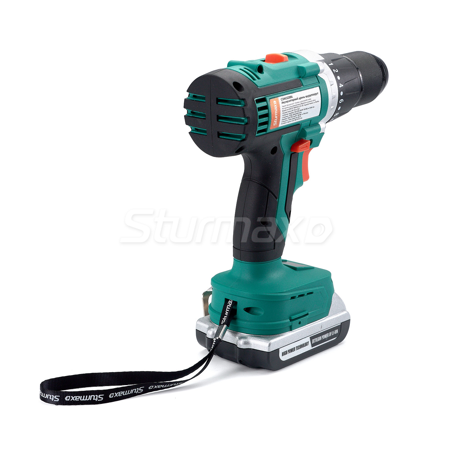 CDM3220BL_03 Sturmax CDM3220BL Шурупокрут акумуляторний з безщітковим двигуном 20 В