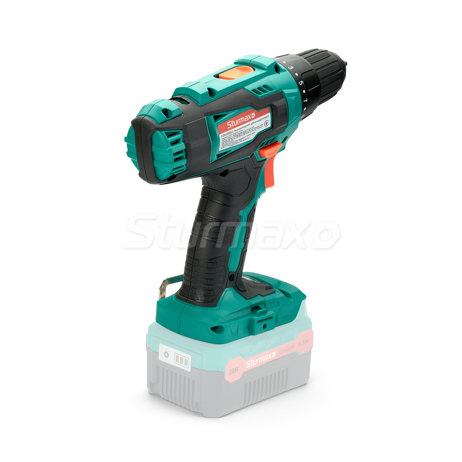 CDM3220CL_3 Sturmax CDM3220CL Шурупокрут акумуляторний 20 В (без АКБ та ЗП)