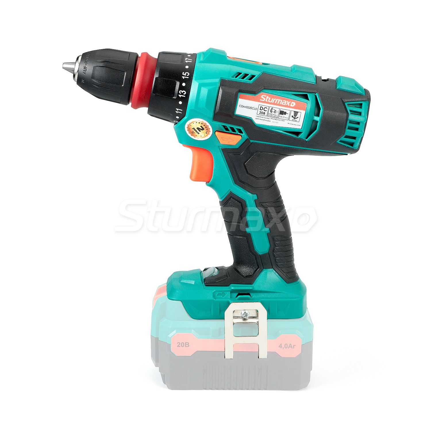 CDM3220CLD_2 Sturmax CDM3220CLD Шурупокрут акумуляторний 20 В (без АКБ та ЗП)