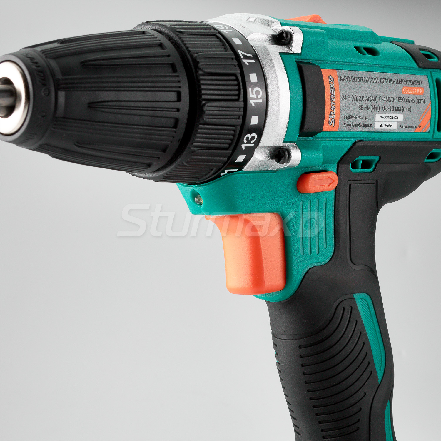 CDM3224LB_07 Sturmax CDM3224LB Шурупокрут акумуляторний 24В, 2,0 Аг, 2 акум