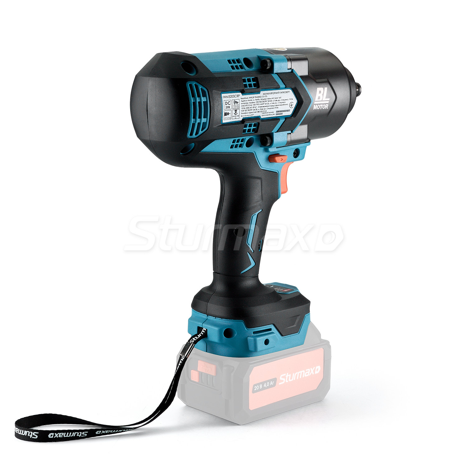 IWM3203CRP_04 Sturmax IWM3203CRP Акумуляторний гайковерт 20В