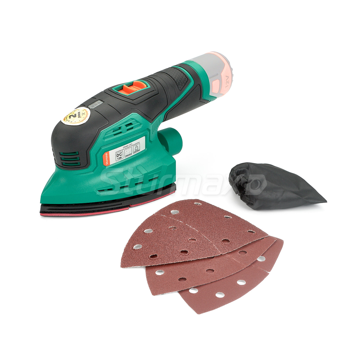 OSM8112CL_3 Sturmax OSM8112CL Шліфувальна машина акумуляторна 12В (без АКБ та ЗП)