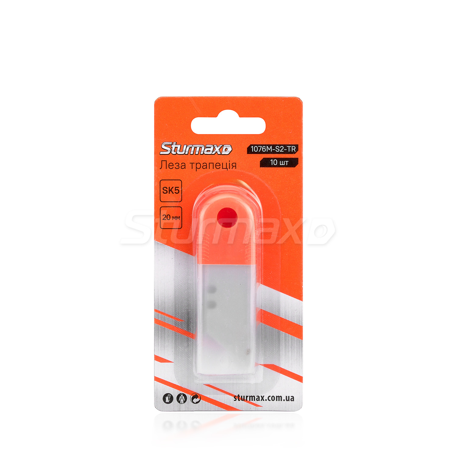 Sturmax 1076M-S2-TR_01 Sturmax 1076M-S2-TR Леза трапеція 10 шт