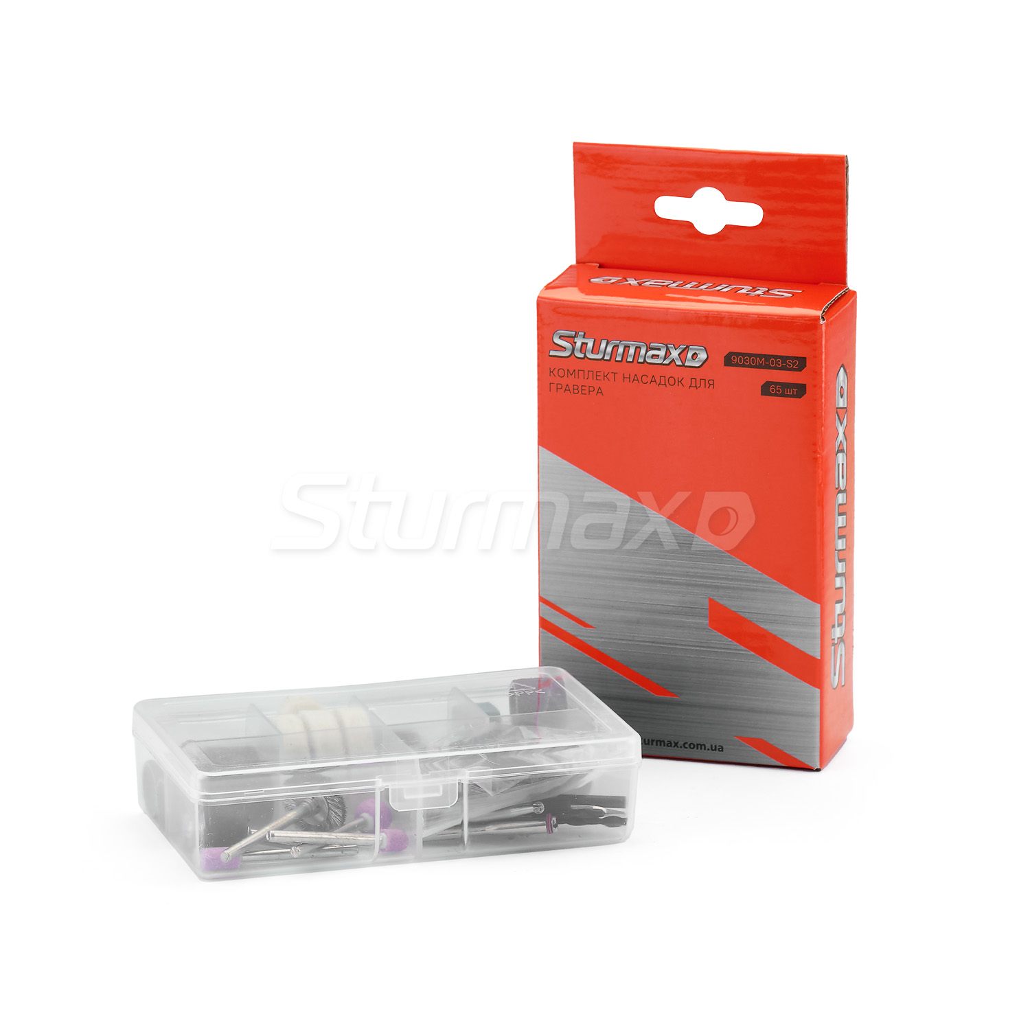 Sturmax 9030M-03-S22_01 Sturmax 9030M-03-S2 Набір насадок для гравера 65 шт