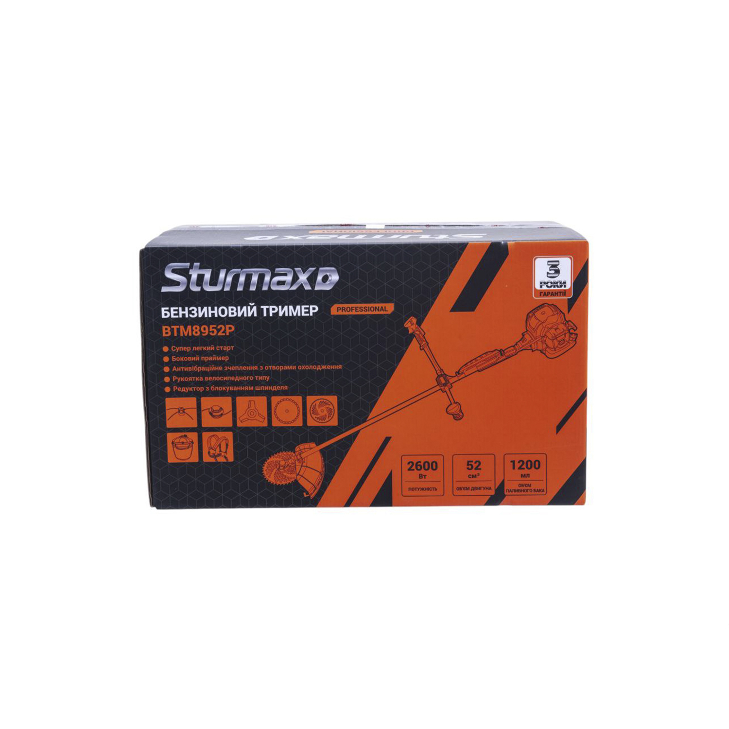 Sturmax BTM8952P_7 Sturmax BTM8952P Бензинова мотокоса 2600 Вт