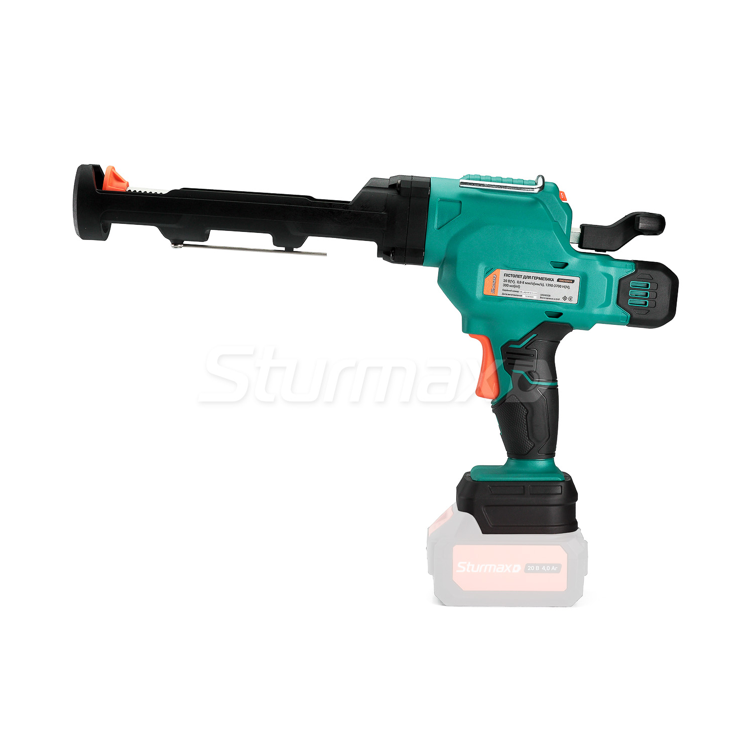 Sturmax GM2520CR_02 Sturmax GM2520CR Пістолет для герметика акумуляторний 20В,Cordless Range