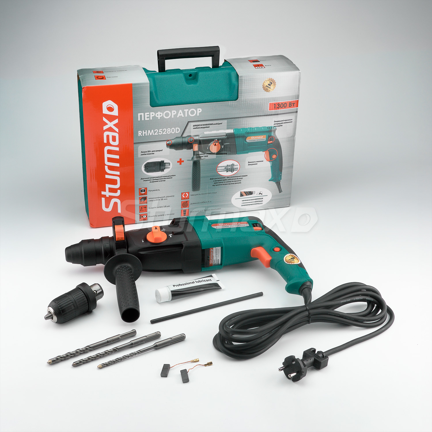 Sturmax RHM25280D_07 Sturmax RHM25280D Перфоратор 1300 Вт